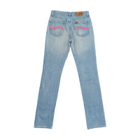 Lee Vintage Light Wash Pink Wave Pocket Straight Leg Jeans