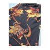 Y2K Sheer Mesh Floral Rhinestone Turtleneck Shirt