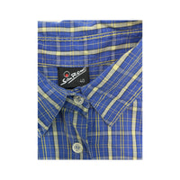 Ozone Short Sleeve Plaid Cotton Shirt