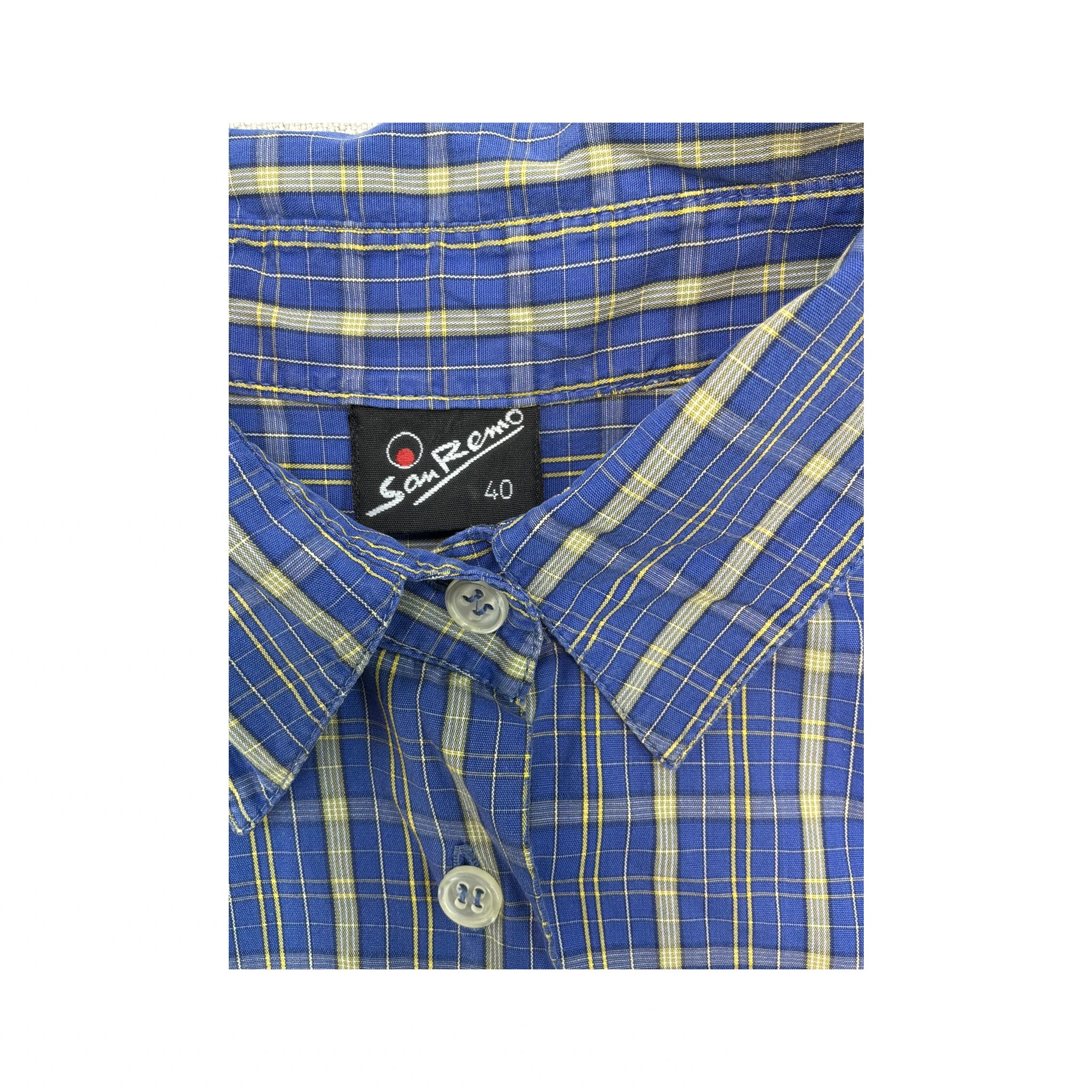 Ozone Short Sleeve Plaid Cotton Shirt