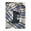 Blue & Beige Checkered Button Up Shirt