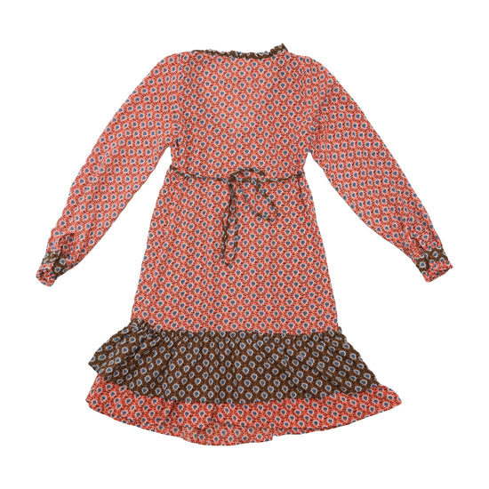 Pepe Jeans Floral Ruffle Trim Long Sleeve Dress