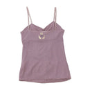 KAOS Ruched Cotton Spaghetti Strap Blouse (repriced)