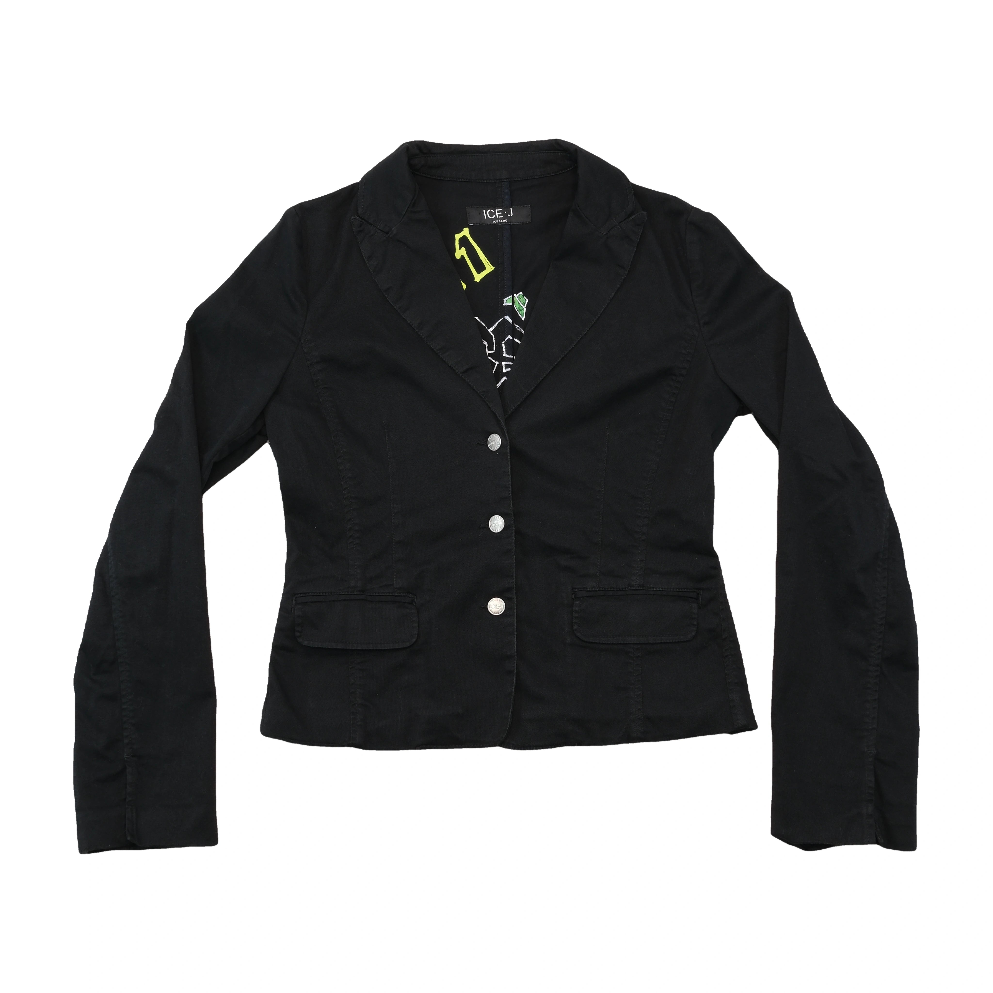 Ice Iceberg Graffiti Back Blazer Jacket