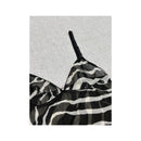Dolce & Gabbana Zebra Print Sheer Mesh Tank Top