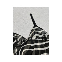 Dolce & Gabbana Zebra Print Sheer Mesh Tank Top