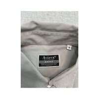 Avirex Light Gray Cotton Button-Down Shirt