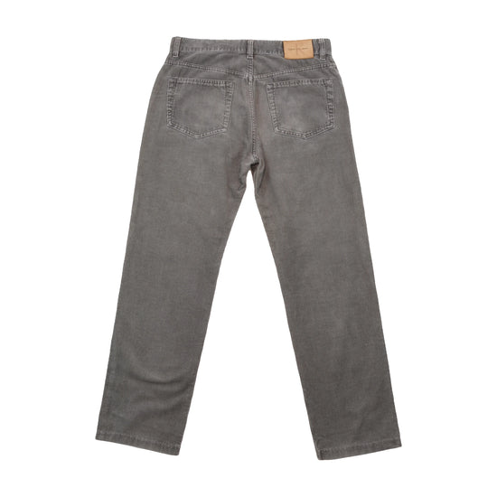 Calvin Klein Jeans Vintage Gray Cotton Corduroy Straight Leg Pants