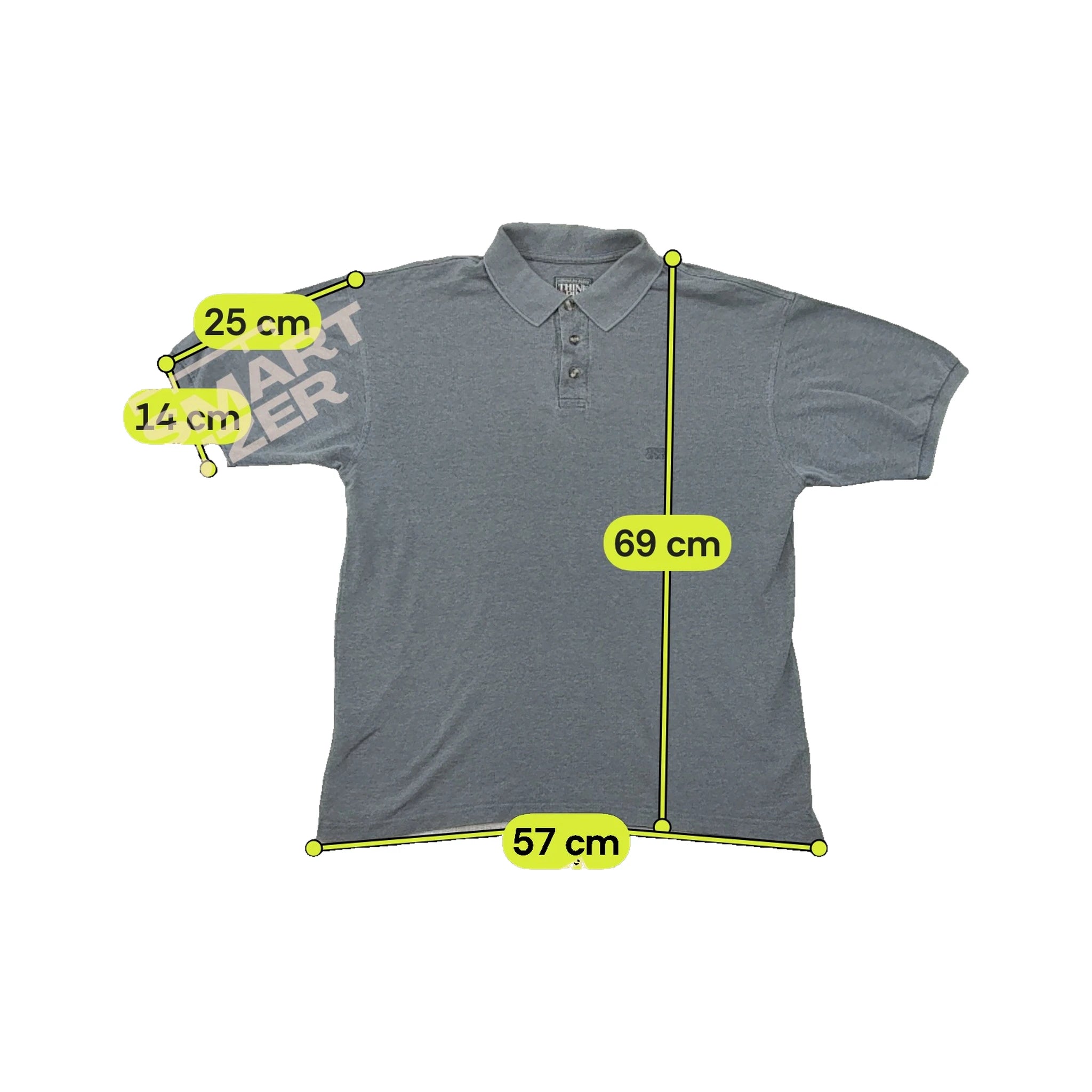 Think Pink Heather Gray Short Sleeve Polo Shirt