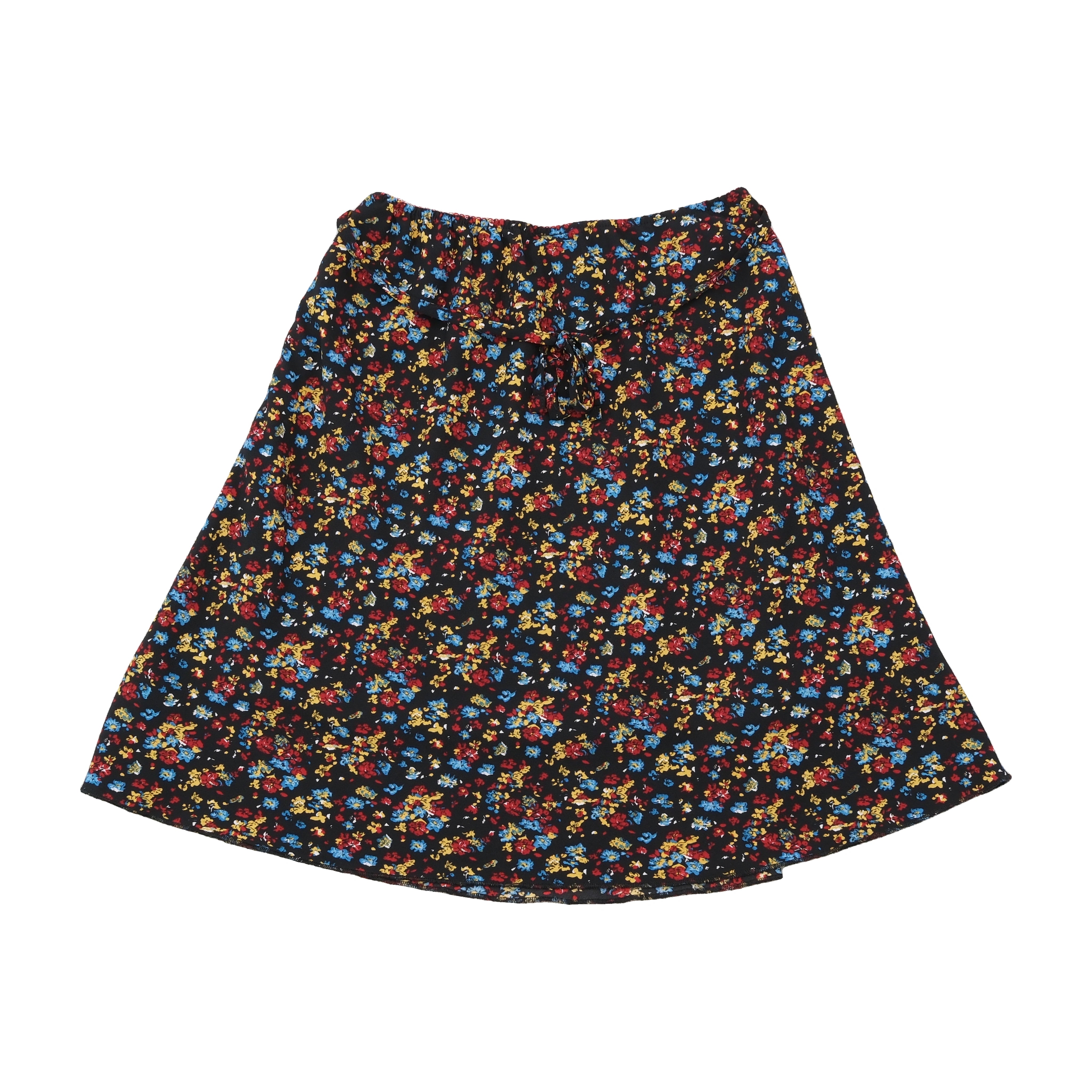 Saia Blue Motion floral com Nó nas Costas