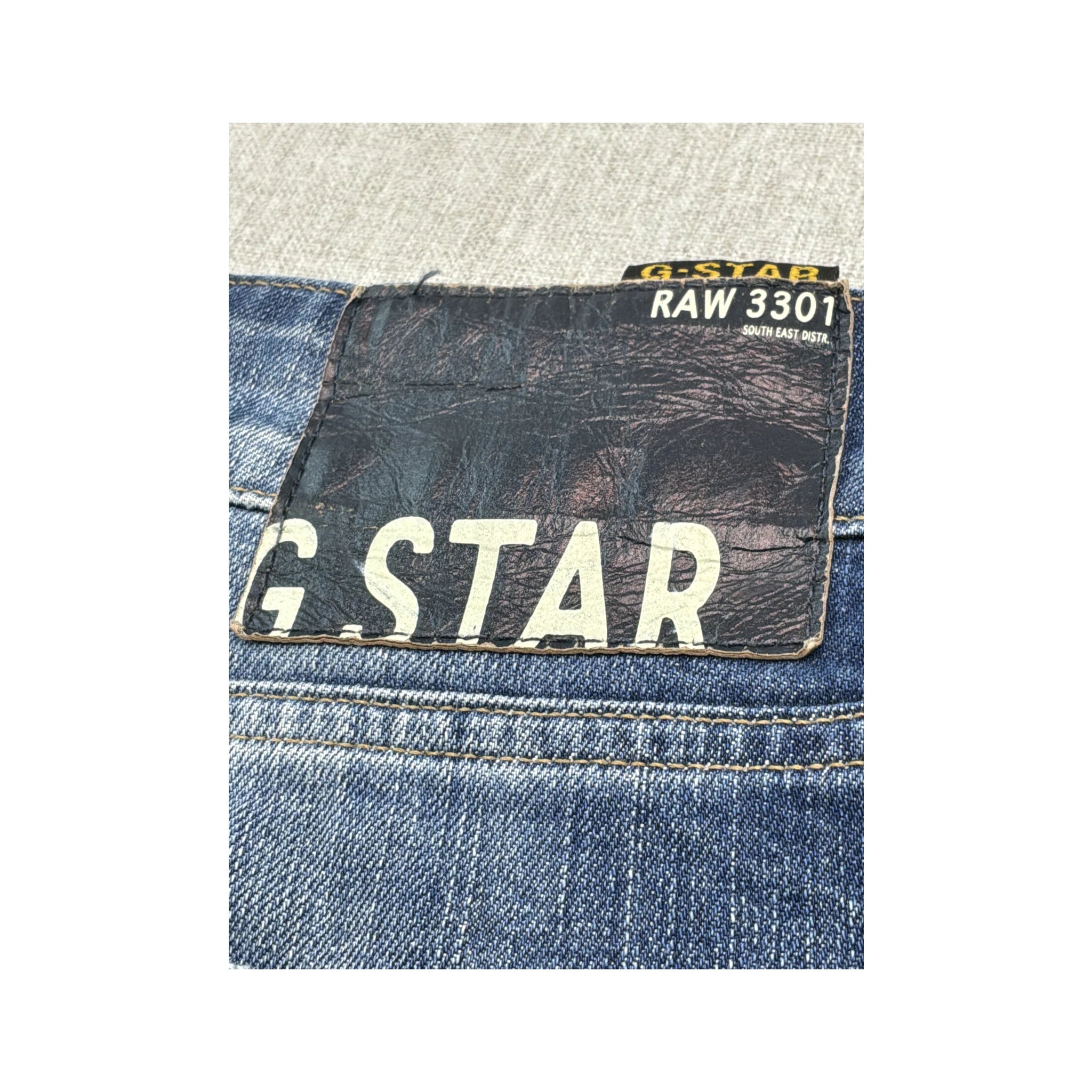 G-Star Raw 3301 Distressed Denim Mini Skirt