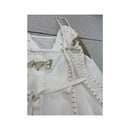 Vestido Midi Francois Girbaud branco Bordado com alças