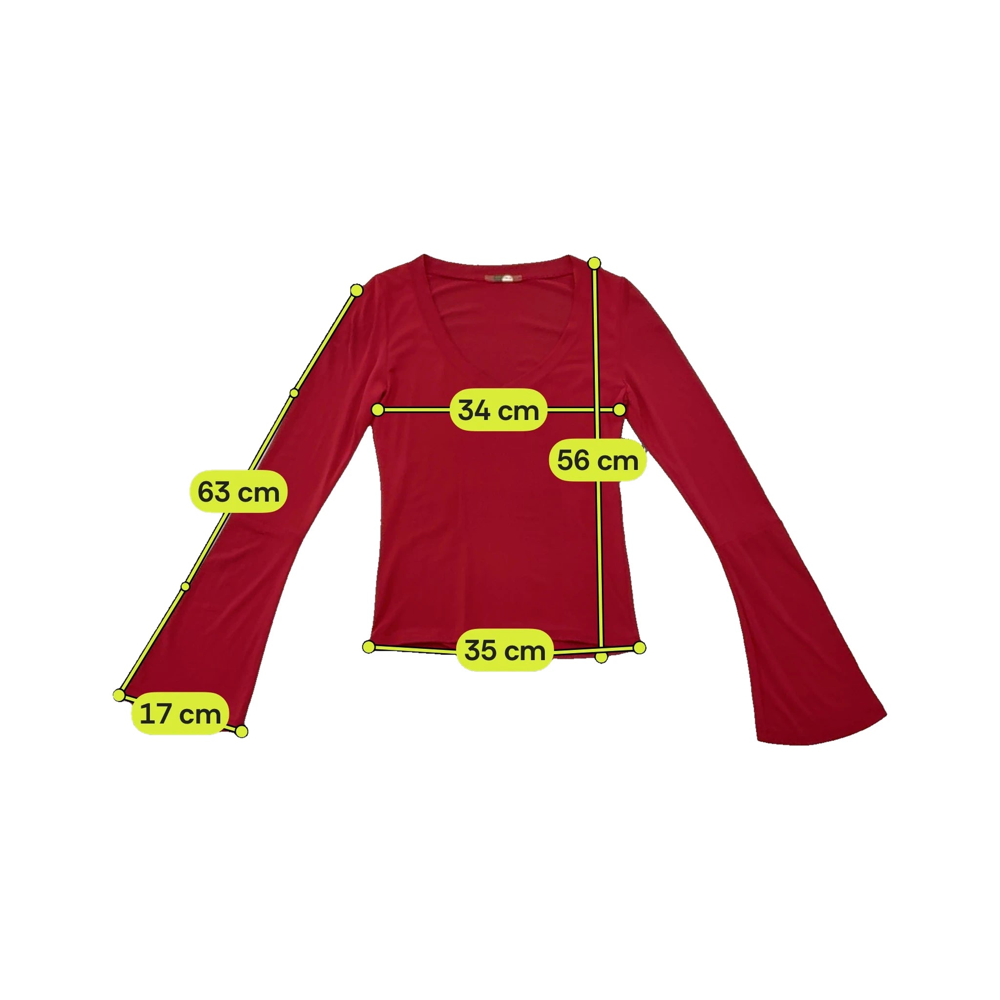 Mitika Deep V Bell Sleeve Blouse