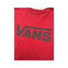 Vans Red Logo Cotton Graphic Shirt