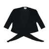 Black Transparent Wrap Cardigan