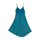 Max & Co Teal V-Neck Slip Dress