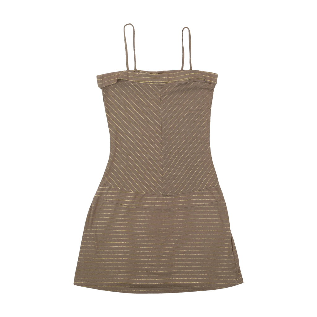 Colours Of The World Metallic Stripe Slip Dress