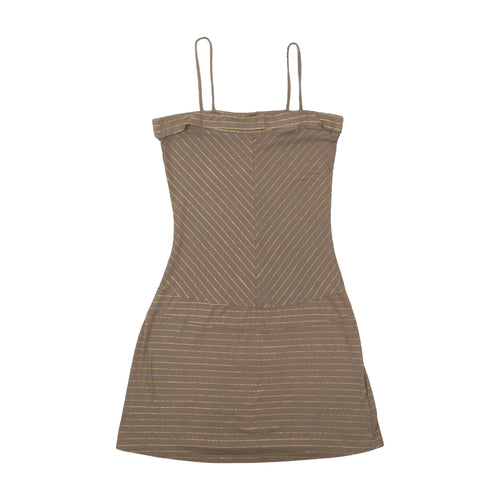 Colours Of The World Metallic Stripe Slip Dress