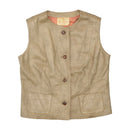 Finchley Fifth Avenue Vintage Leather Button Front Vest
