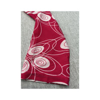 Y2K Pink Abstract Floral V-Neck Long Sleeve Blouse