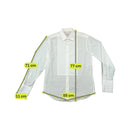 Camisa de Vestir Pal Zileri Transparente com Peito Plissado