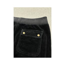 Juicy Couture Black Velour Jogger Pants