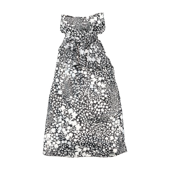 Effetti Floral Strapless Ruffle Dress