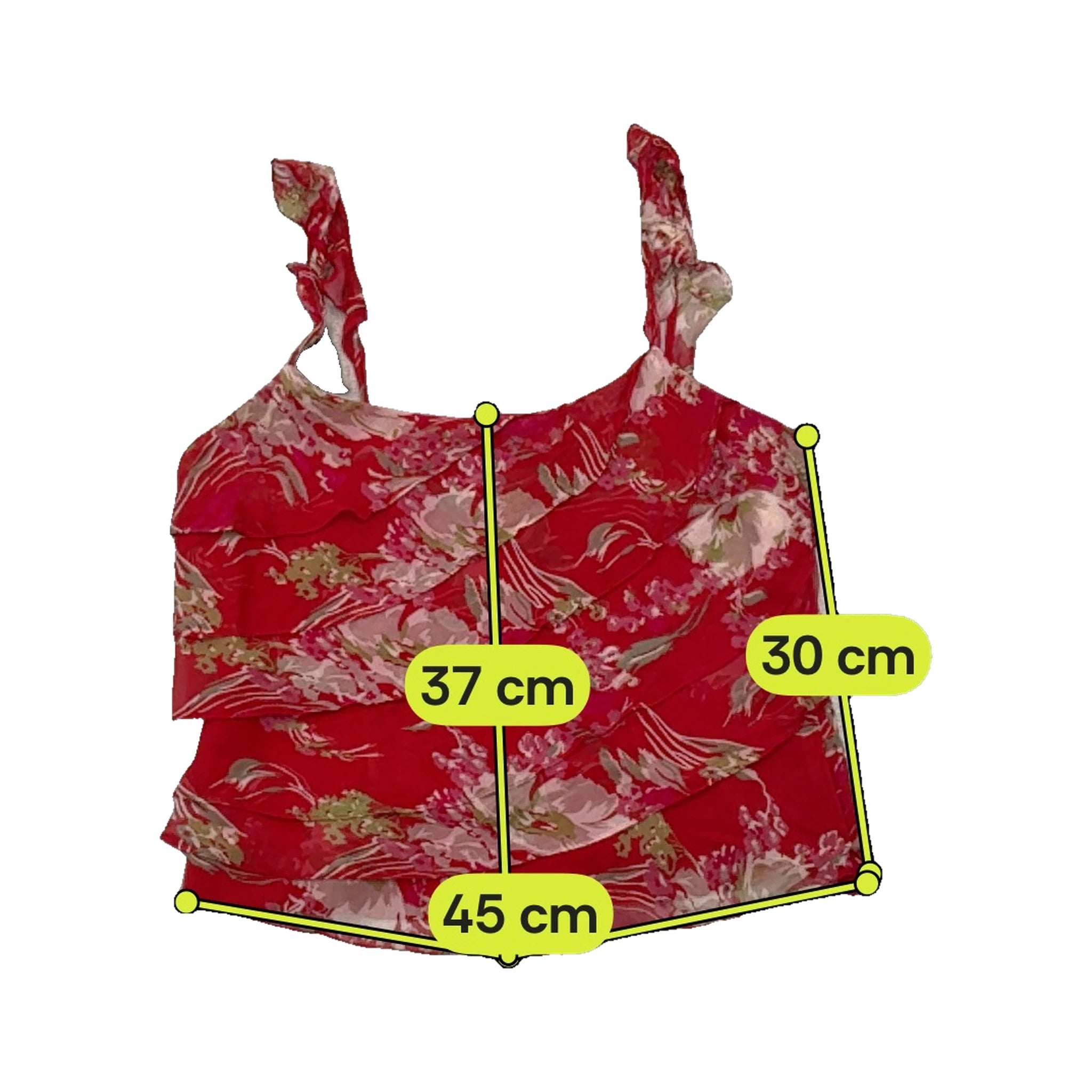 ECI New York Floral Ruffle Tank Top (Repriced)