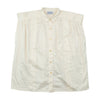 I Blues Pleated Front Button-Up Blouse