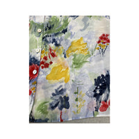 canda Watercolor Floral Print Button Up Shirt
