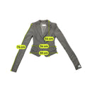 Patrizia Pepe Tailored Gray Notch-Lapel Blazer Jacket