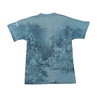 Embroidered Dolphin Underwater Reef Graphic Shirt