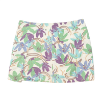 SISLEY Abstract Floral Wrap Mini Skirt