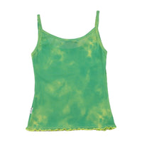 Américo Tavar Tie Dye Lettuce Hem Tank Top