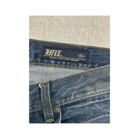 Rifle Faded Blue Cotton Straight Leg Jeans