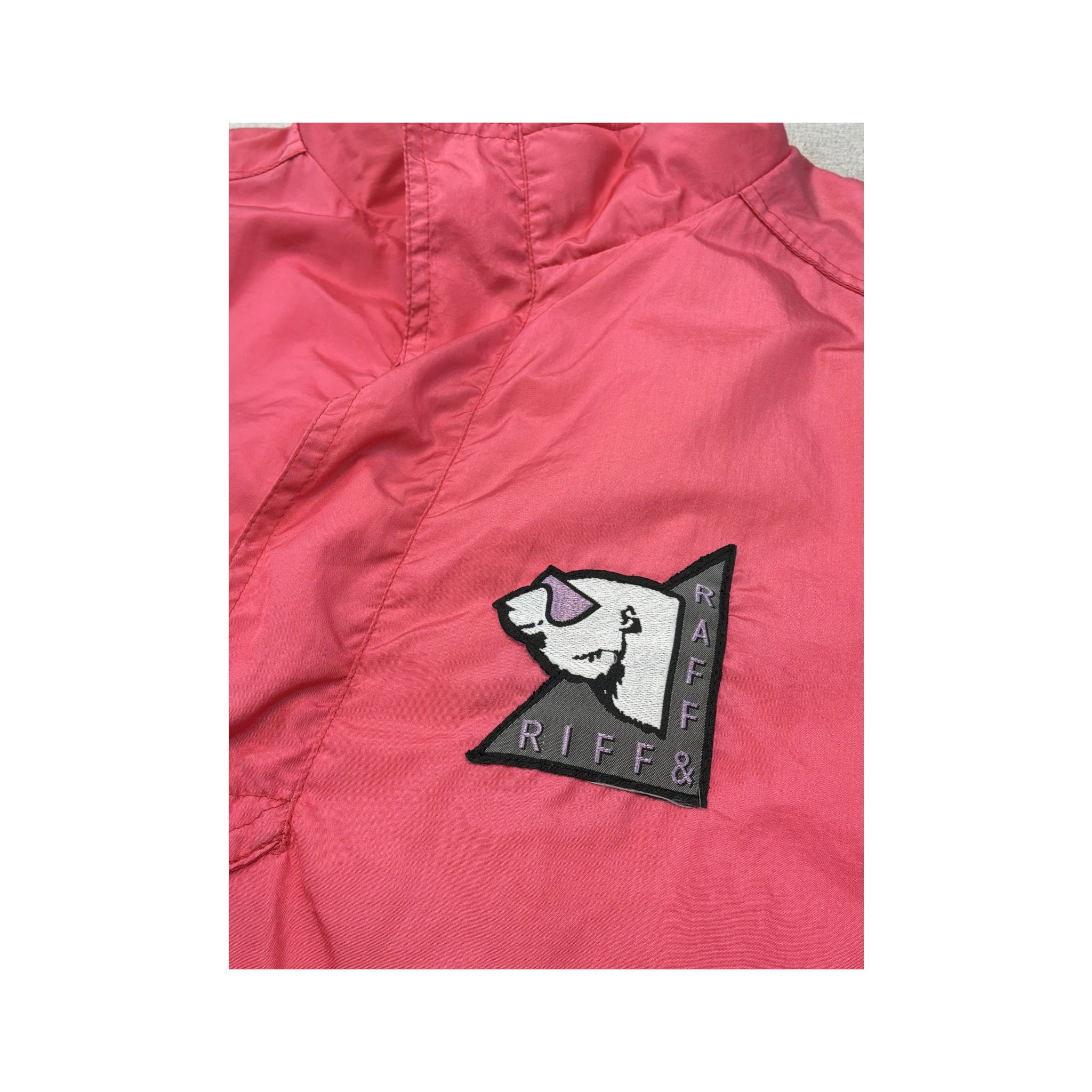 Riff&amp;Raff Vintage Pink Half Zip Pullover Jacket