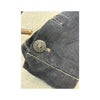 Armani Jeans Dark Wash Denim Zip Jacket with Logo Patches