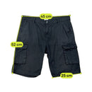 Calções cargo utilitários X-Mail pretos