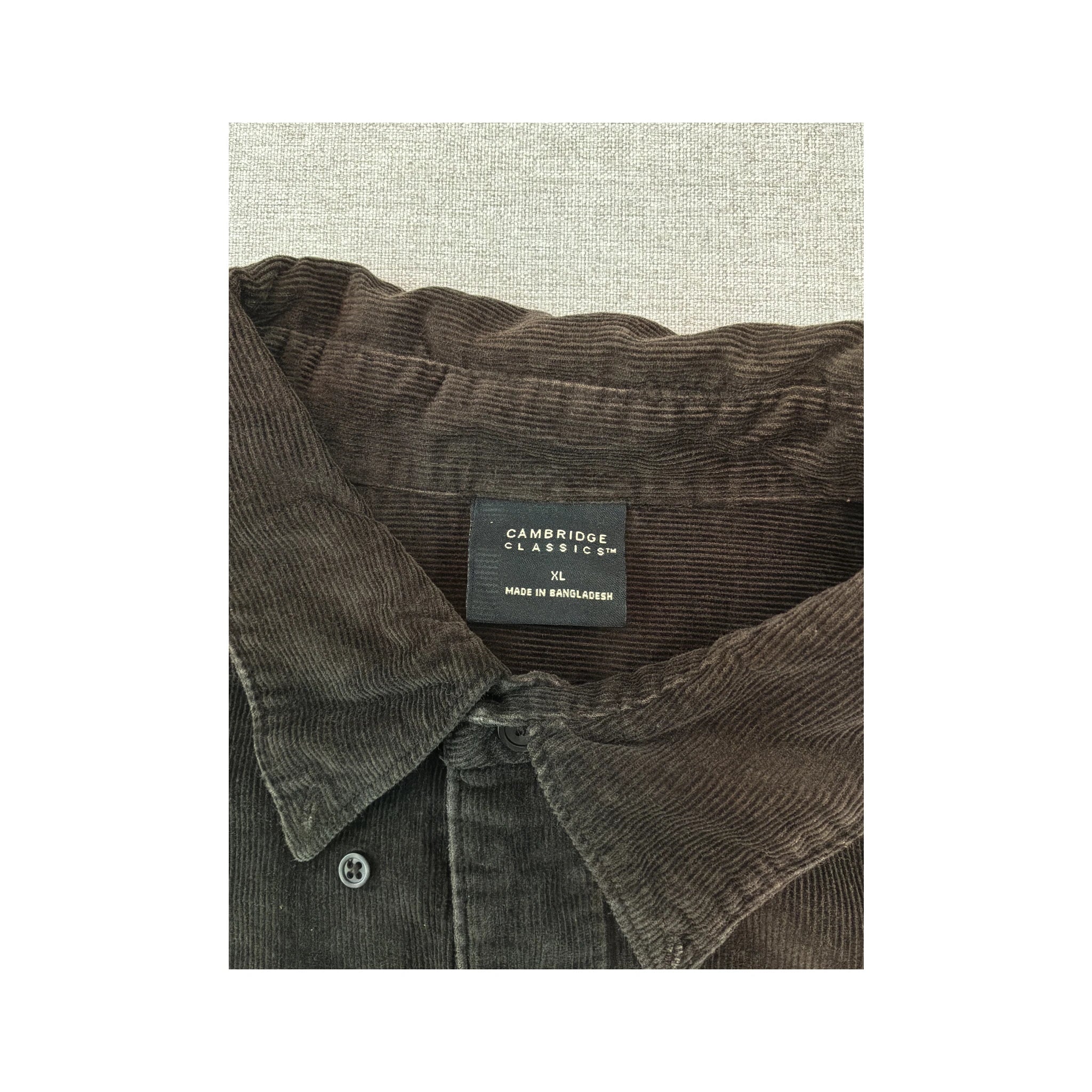 Cambridge Classics Brown Corduroy Button Up Shirt