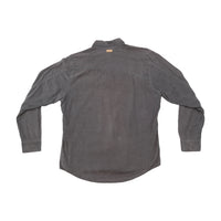 Volcom Gray Cotton Corduroy Snap Front Shirt