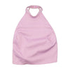 Vintage Pink Halter Snap Neck Tie Back Blouse