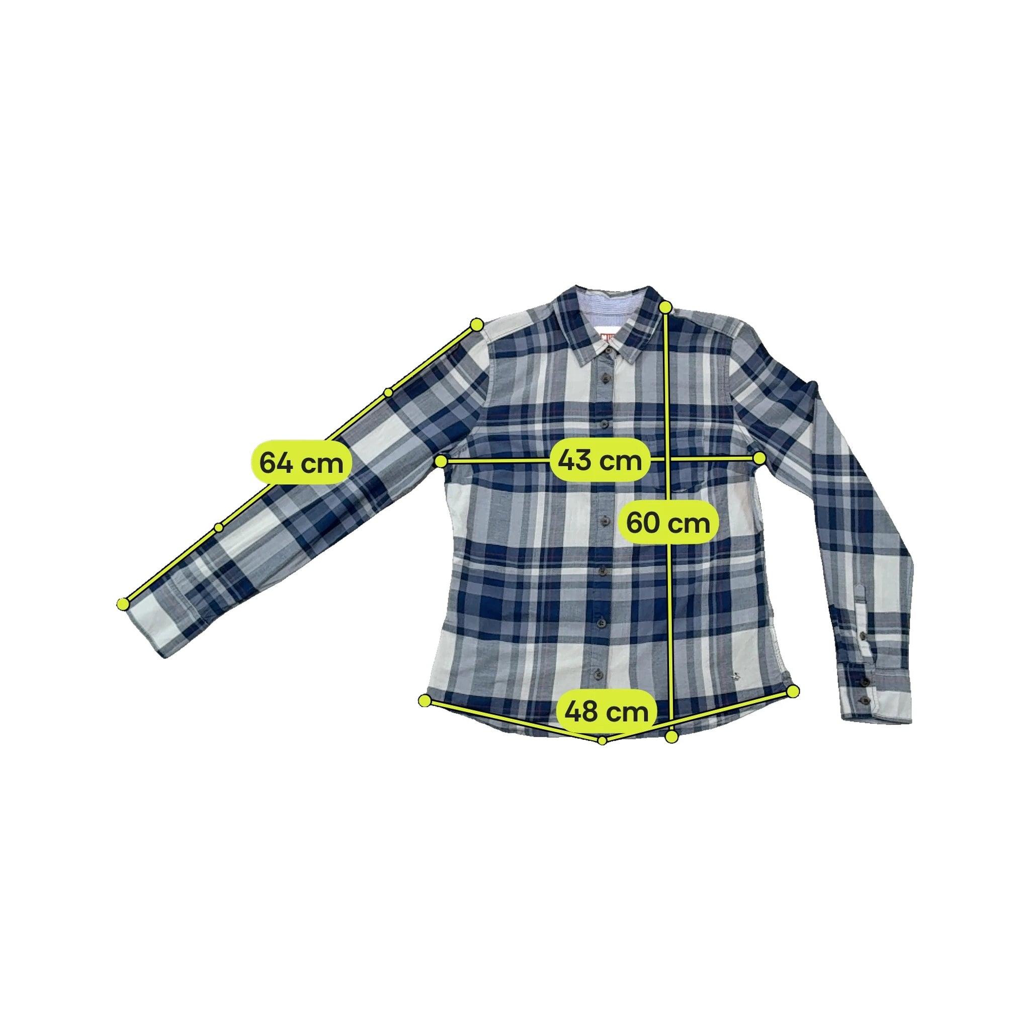 Mustang Plaid Cotton Button Up Shirt