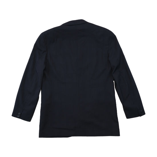 Dolce & Gabbana Navy Three-Button Tailored Blazer Jacket