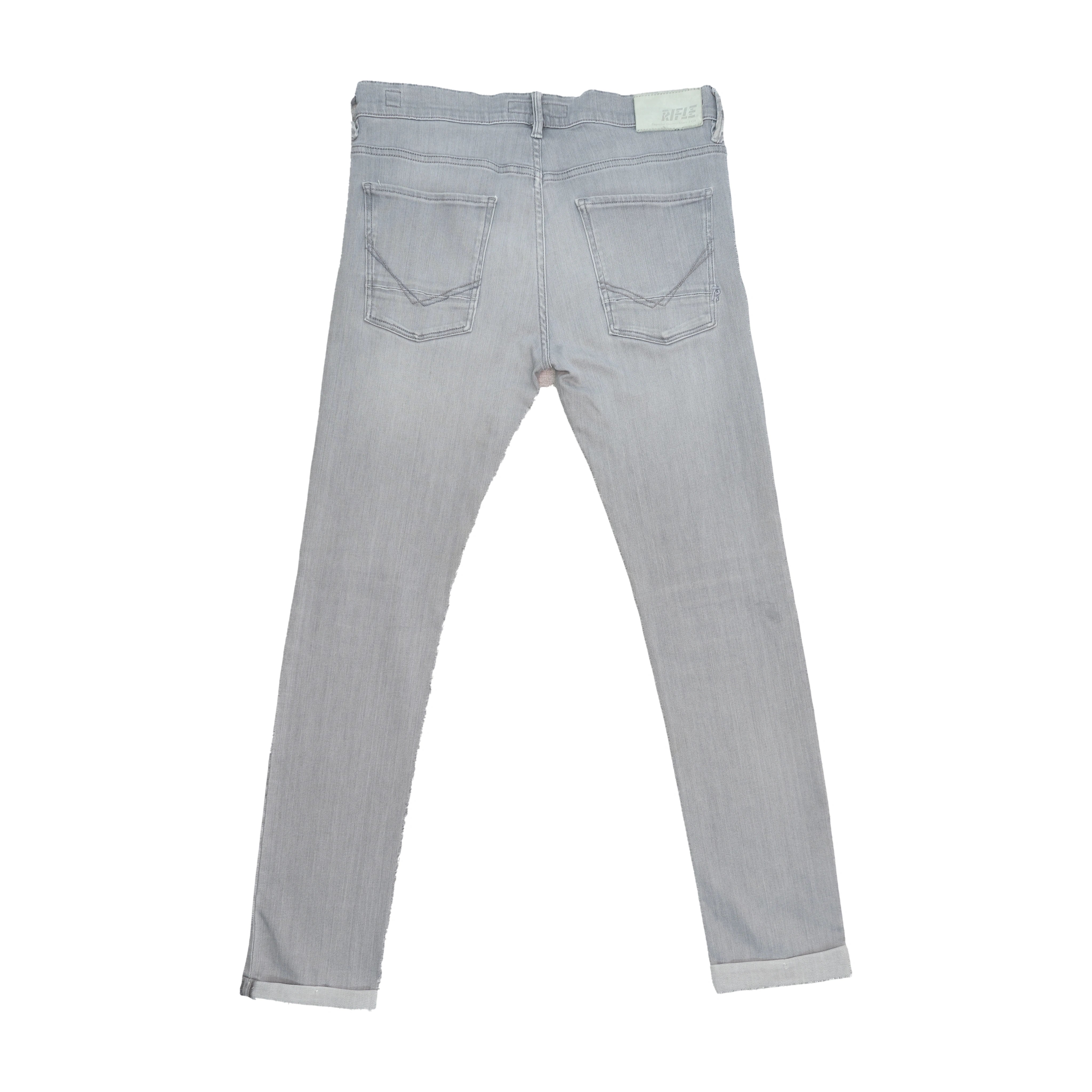 Rifle Light Wash Distressed Denim Jeans
