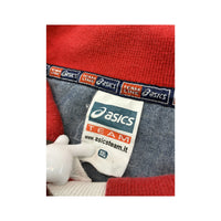 Asics Vintage Red Cotton Team Polo