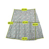 Benotti floral smocked panel skirt