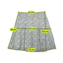 Benotti floral smocked panel skirt