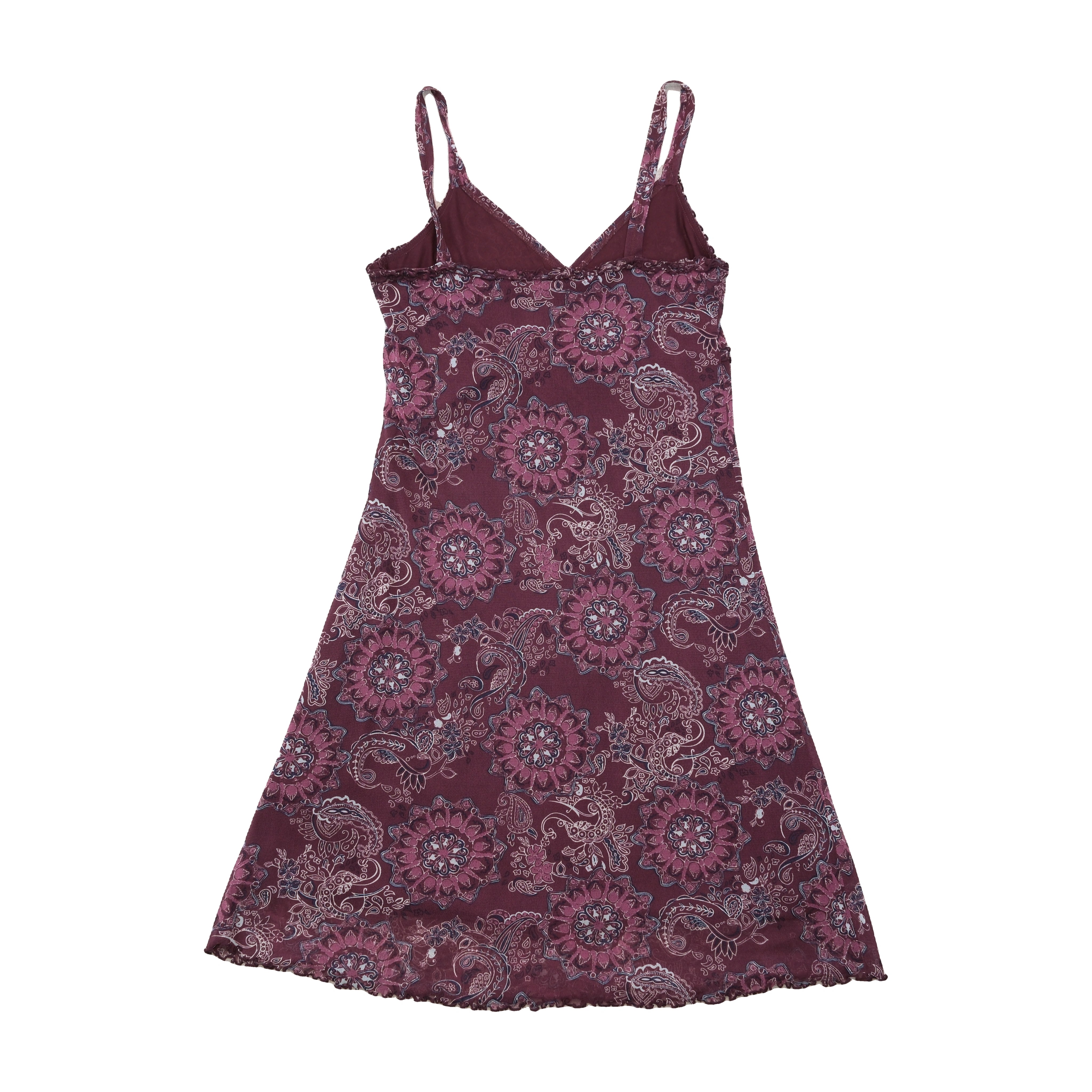 Vestido Lingerie s.Oliver com estampado Paisley e Acabamento de Folhos