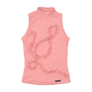 Americo Tavar Ruffle Appliqué Mock Neck Tank Top