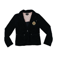 Calvin Klein Jeans Crest Patch Single-Button Blazer Jacket